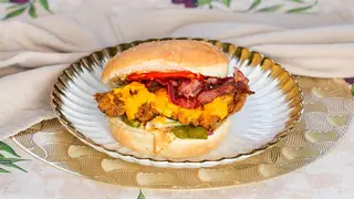 Cheesy Bacon Chicken burger