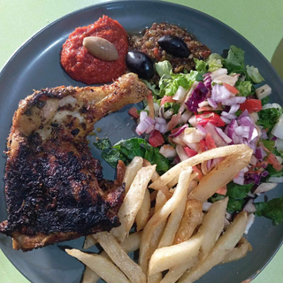 1/4 Poulet rôti  Complet