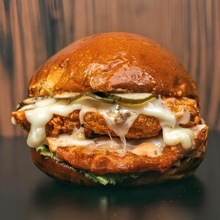 Дабл чикен чизбургер комбо