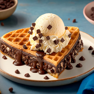 Gofre Con Relleno de chocolate