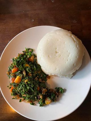 Ugali + veg