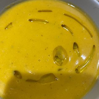 Creme de cenoura com couve coração 