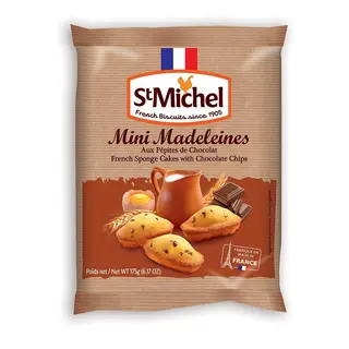 Mini madeleines cu pepite de ciocolata St Michel 175g