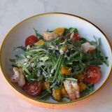 САЛАТ С КРЕВЕТКАМИ И МАНГО