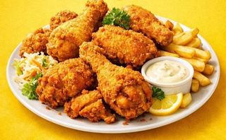 Frango Frito No Prato