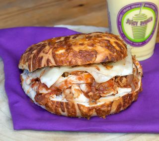 Bagel chicken fajitas