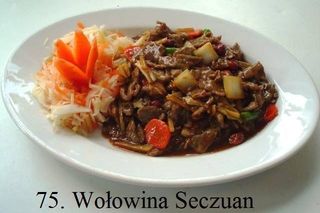 75 Wołowina Seczuan (gotowana)
