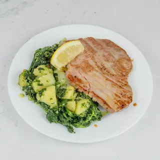 Tuna odrezak sa žara i blitva na dalmatinski