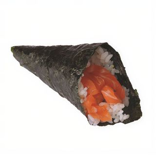 Temaki de tarta de salmón 