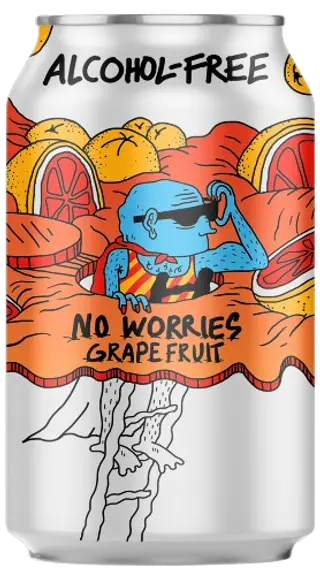 No Worries Grapefruit Lervig Lata