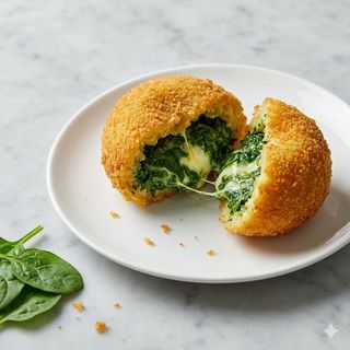 Arancina agli spinaci