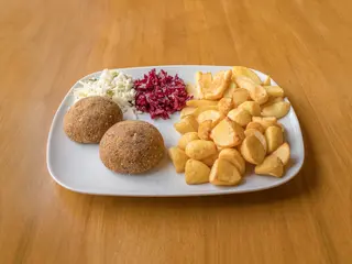 Zestaw z kotletem jaglanym 2 szt.