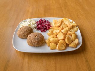 Zestaw z kotletem jaglanym 2 szt.