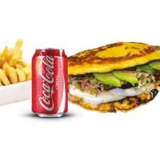 CACHAPA SOLO QUESO, BOCADO VENEZOLANO CON ALMA COLOMBIANA CACHAPA + BEBIDA