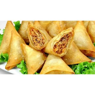 Sauté or Lyonnaise, Two Samosas and Soda