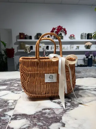 Cesta Diseño, Hecha A Mano. Bolso Verano Prado