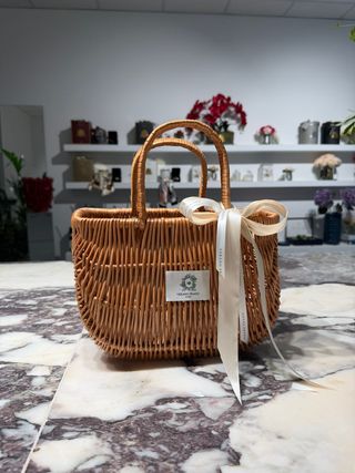 Cesta Diseño, Hecha A Mano. Bolso Verano Prado