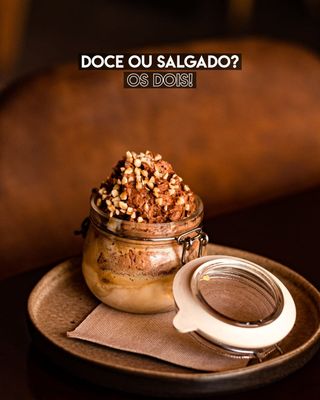 Espuma de Avelã com Gelado de Caramelo Salgado