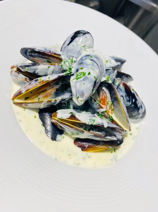Mussels in Cheese sauce