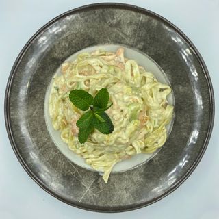 Tagliatelle sa tikvicama i lososom 400 gr