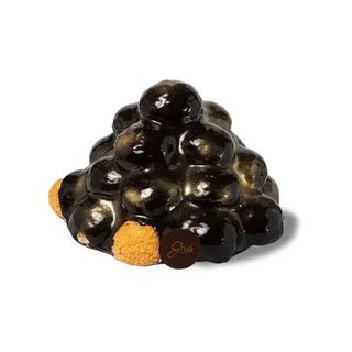 Profiteroles al fondente e zabaione