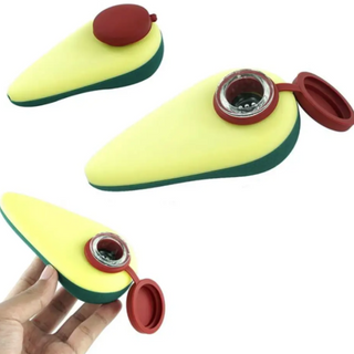 Fajka Silikonowa Awokado 10cm