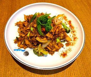 Orez prajit chinezesc cu creveti