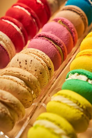 Macarons vișină 