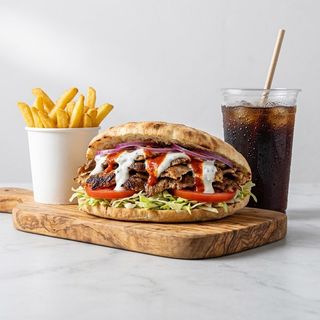 Panino kebab menù