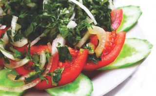 კიტრი პომიდვრის სალათი ოჯახურად