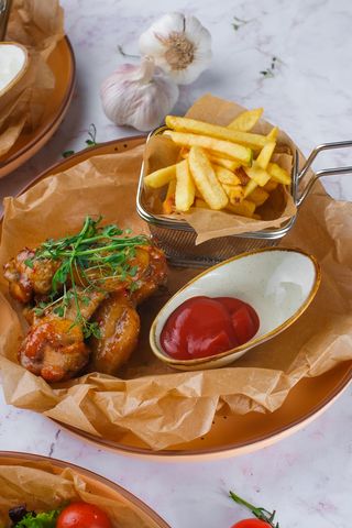 Куриные крылышки с соусом SweetChili