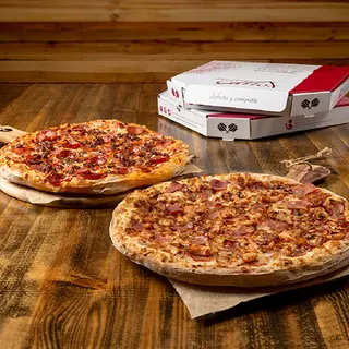 2 Pizzas Familiares