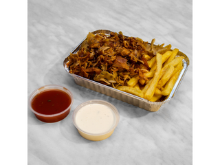 Döner kebap plato con patatas