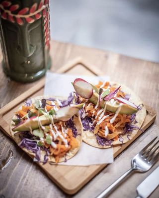 Taco de tinga de zanahoria 