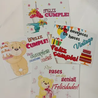 Pin/tarjeta “Feliz cumpleaños” Grande