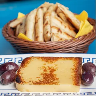 Veggie saganaki