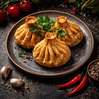 Смажені Хінкалі 4 шт