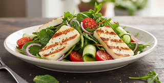 Salată halloumi