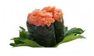 210 Gunkan salmone spicy