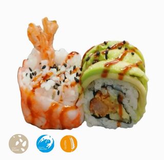 Uramaki Tempura Langostino (8 Pzs.)