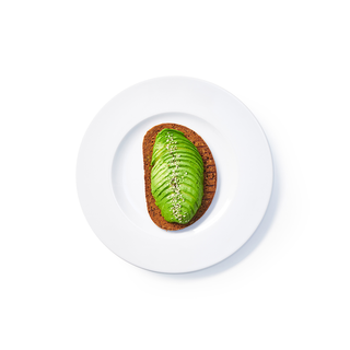Avocado toast with hummus