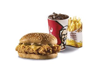 Meniu Dublu Crispy Burger nepicant