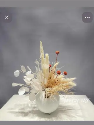 Petite composition de fleur séchées+ vase