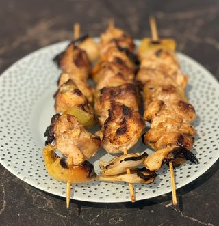 Пилешко шишче със зеленчуци