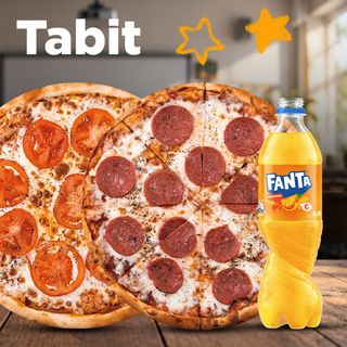 30 см Маргарита + Пепперони+Fanta 1л