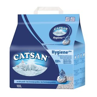 CATSAN Hygiene Plus upijajući mineralni posip za mačke, bez mirisa, 10L (KOD NLX520377)