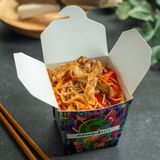 Ձվի լափշա հավով և բանջարեղենով