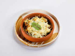 Pieczarki zapiekane z serem i truflą