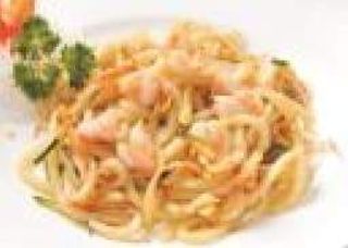 205 Yaki udon gamberi spaghetti di riso giapponese