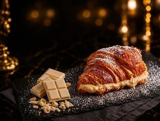 Croissant de Chocolate Branco Crocante